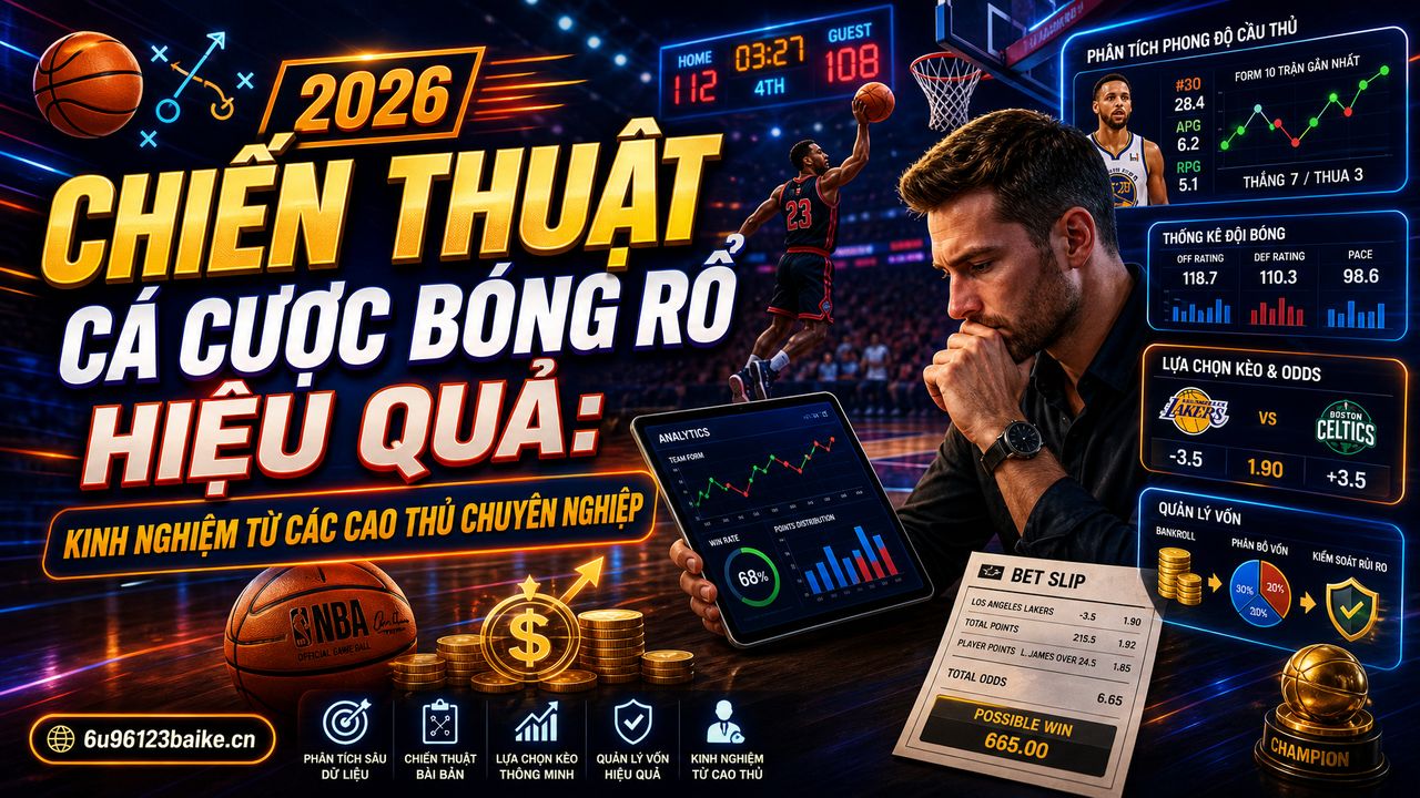 Chiến thuật cá cược bóng rổ hiệu quả: Kinh nghiệm từ các cao thủ chuyên nghiệp