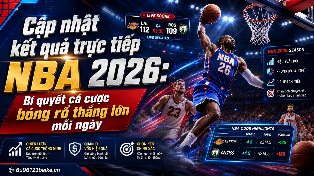 Cập nhật kết quả trực tiếp NBA 2026: Bí quyết cá cược bóng rổ thắng lớn mỗi ngày