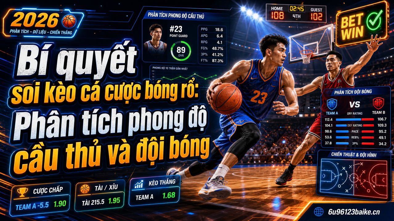 Bí quyết soi kèo cá cược bóng rổ: Phân tích phong độ cầu thủ và đội bóng